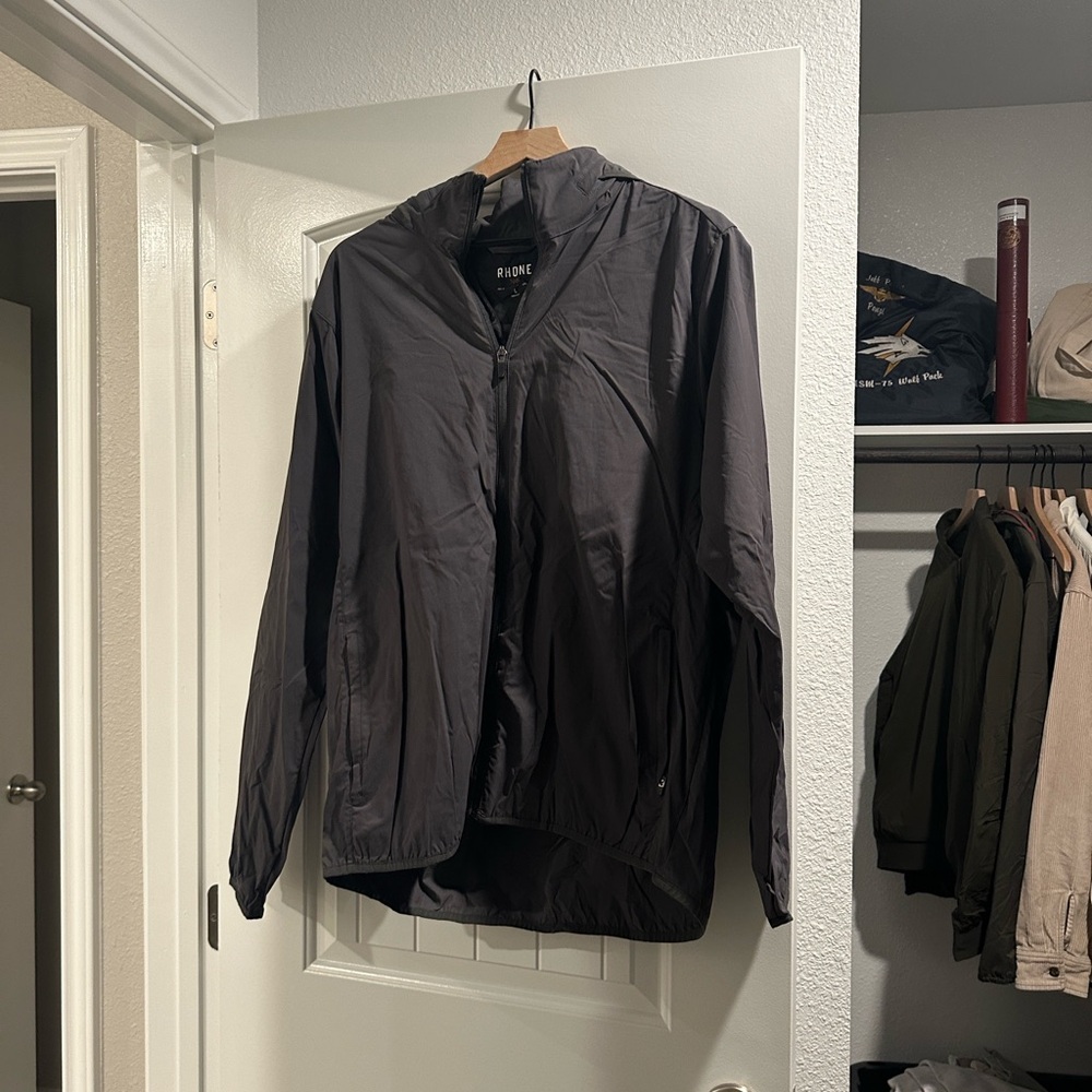 Rhone Charcoal Zip-Up Jacket